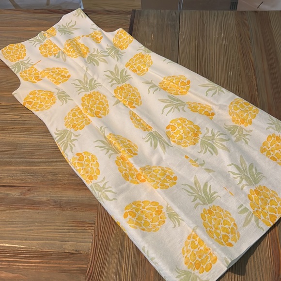 Brooks Brothers Pineapple Dress 2Petite - Picture 5 of 8